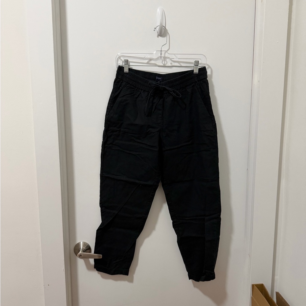 J. Crew Women’s Black Linen Pants